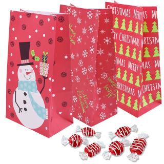 5pcs Christmas Paper Bags Gift Bags Sandwich Bread Bags Christmas Part_1